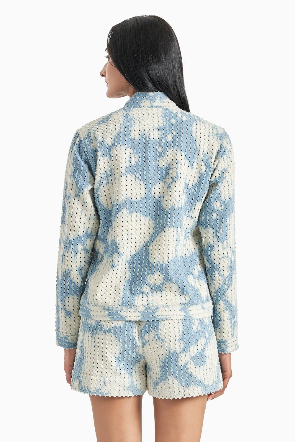 Cloud Denim Lazercut Jacket Set