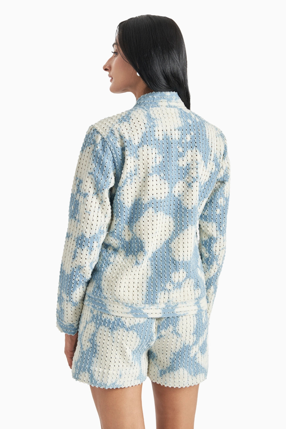 Cloud Denim Lazercut Jacket Set