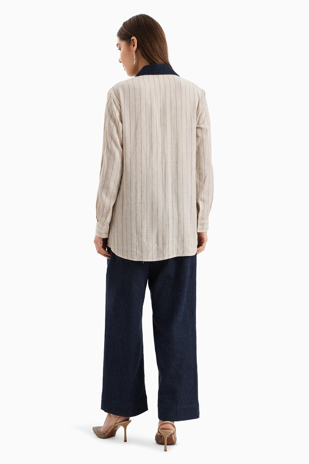 Beige and Dark Herringbone Panel Set