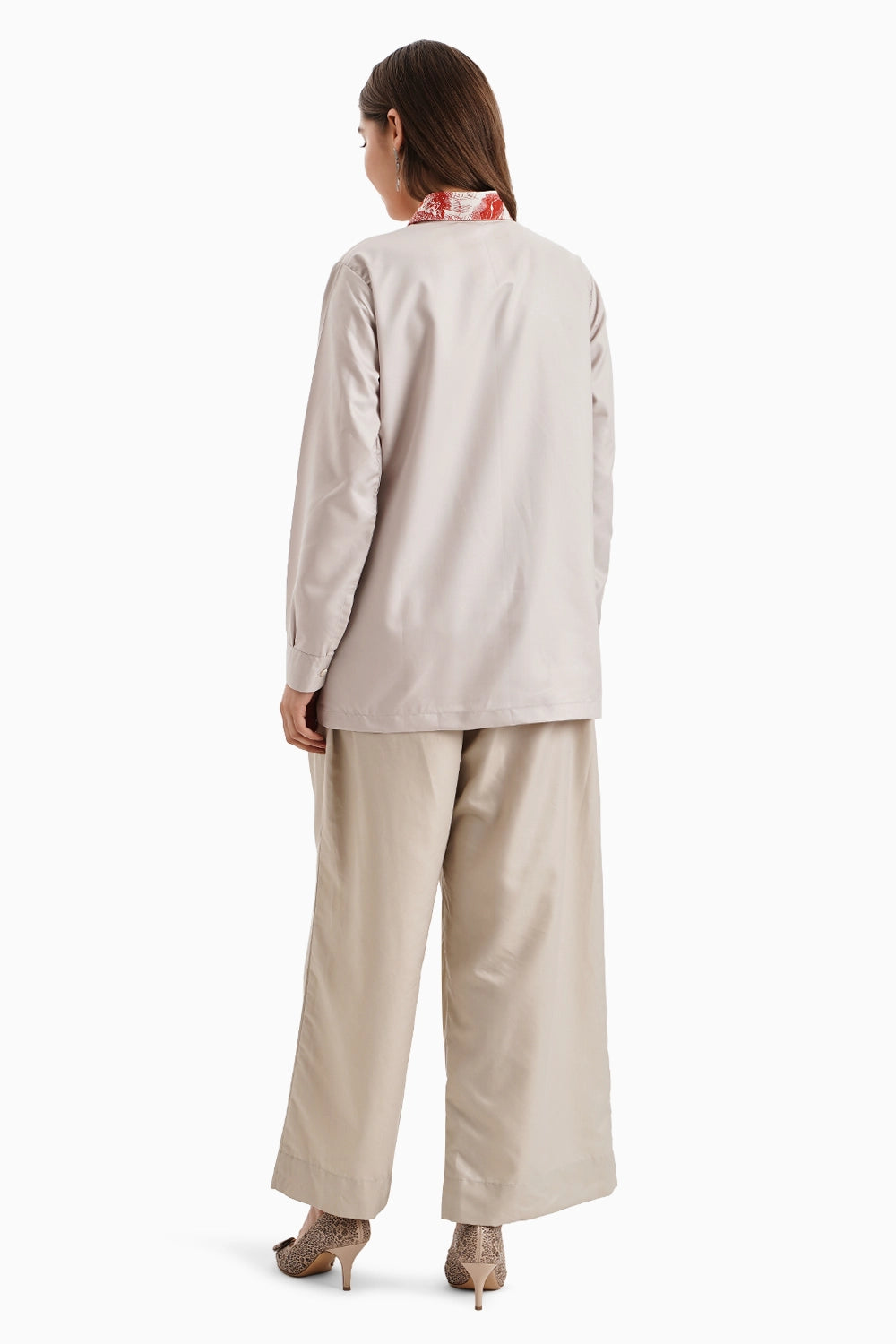 Taupe Red Cotton Marine Mood Set