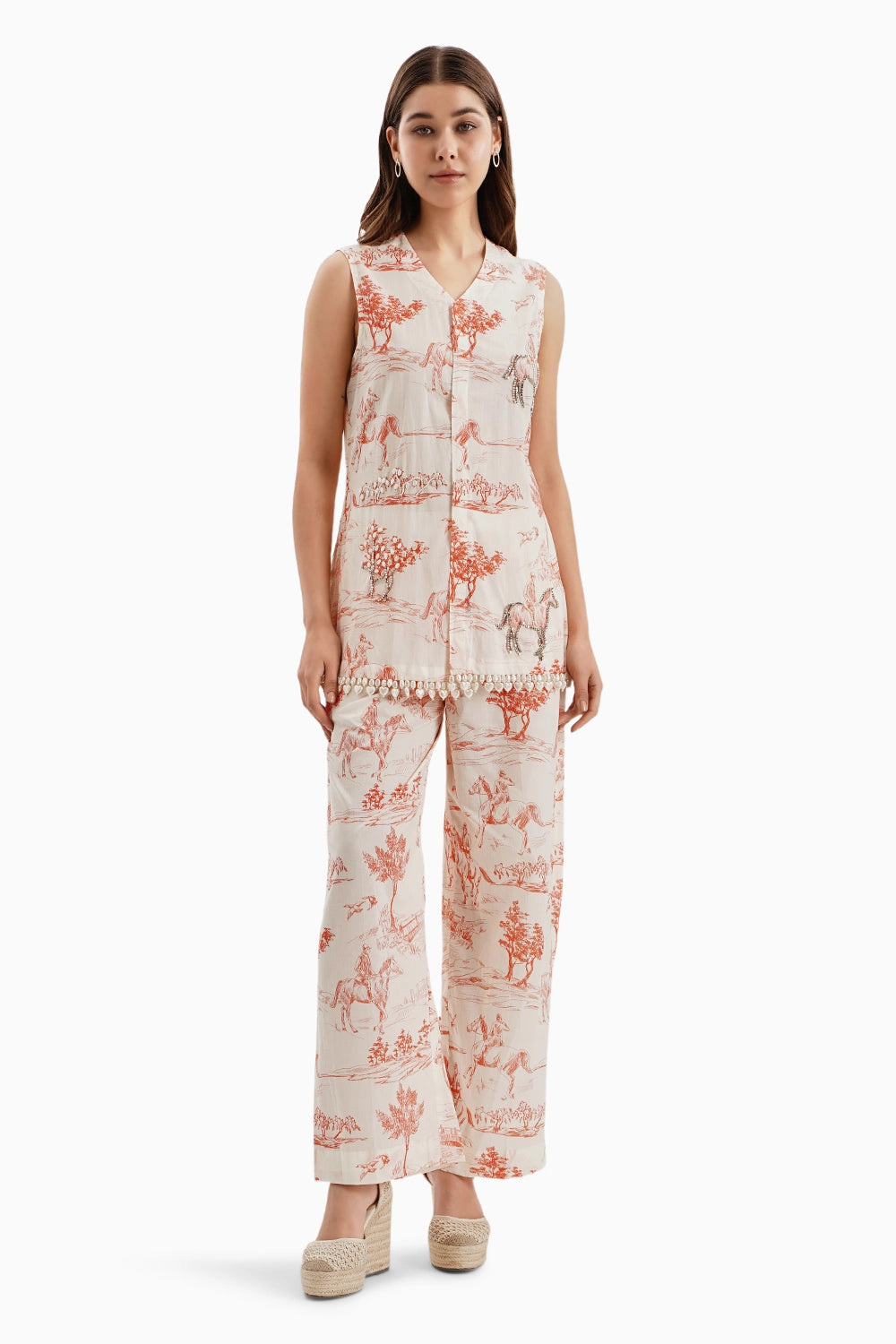 Orange Noble Ground Print Set