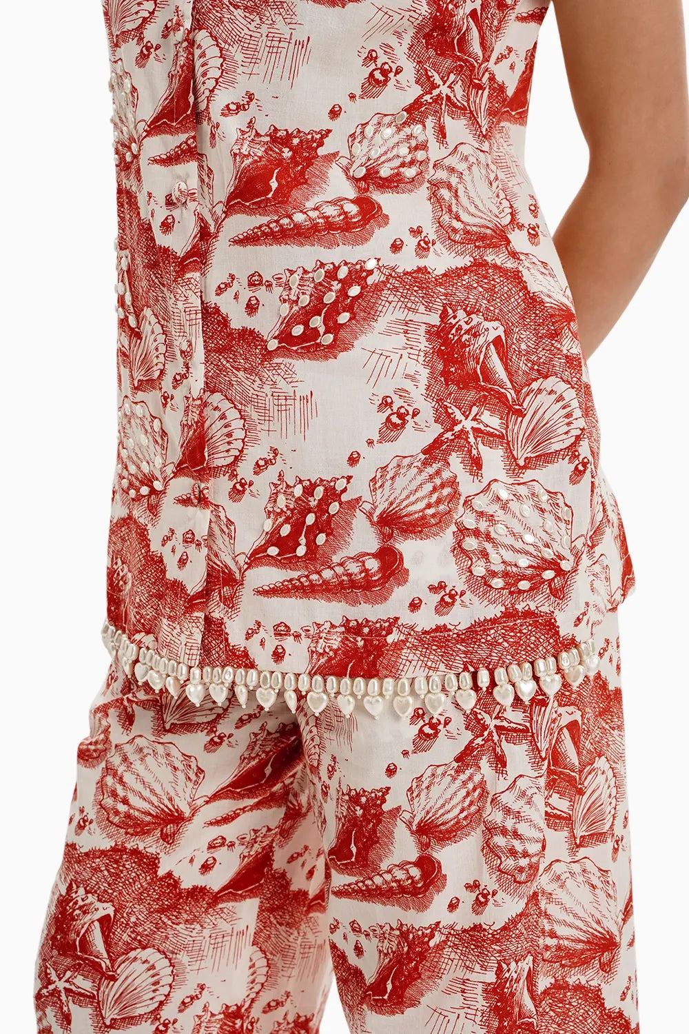 Red Cotton Marine Mood Set