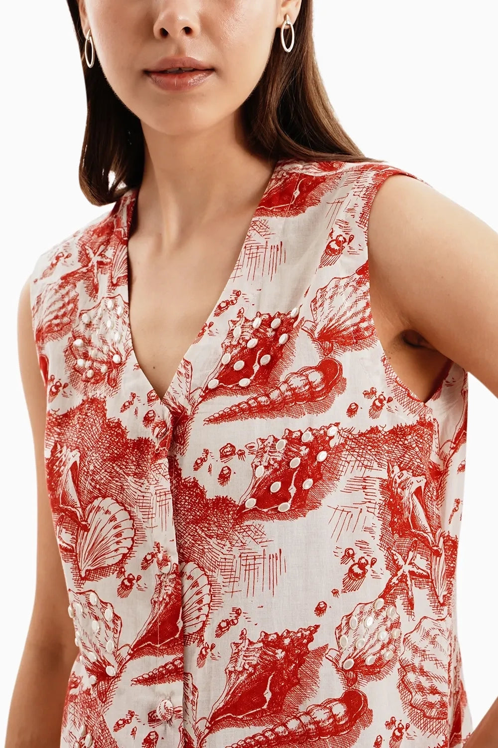 Red Cotton Marine Mood Set