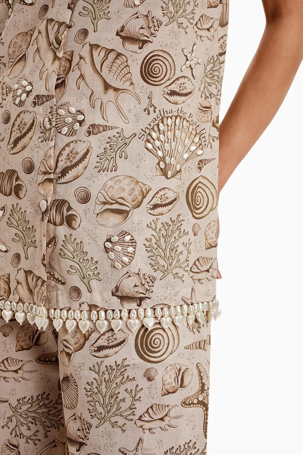 Earthy Brown Cotton Print Set