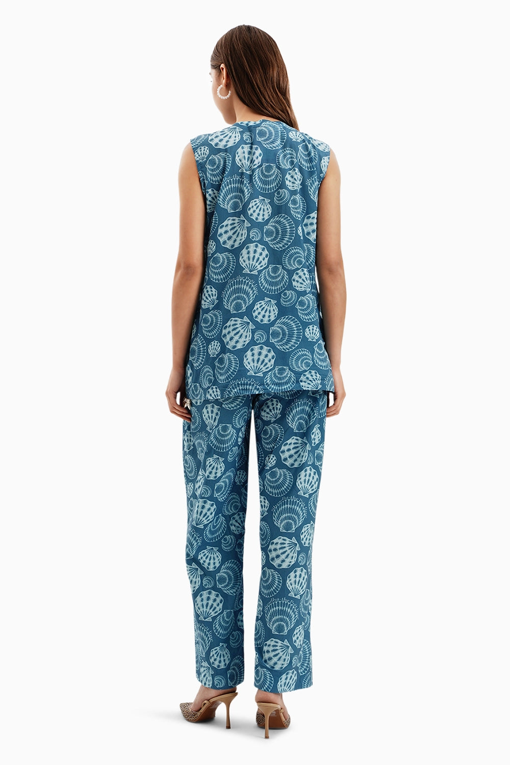 Blue Cotton Shells Set