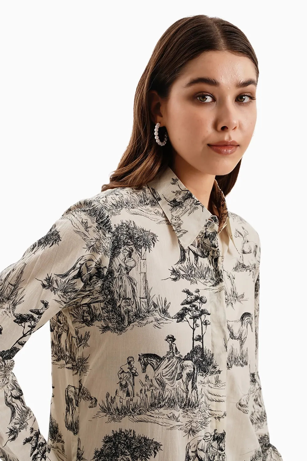 Black White Cotton Noble Ground Set