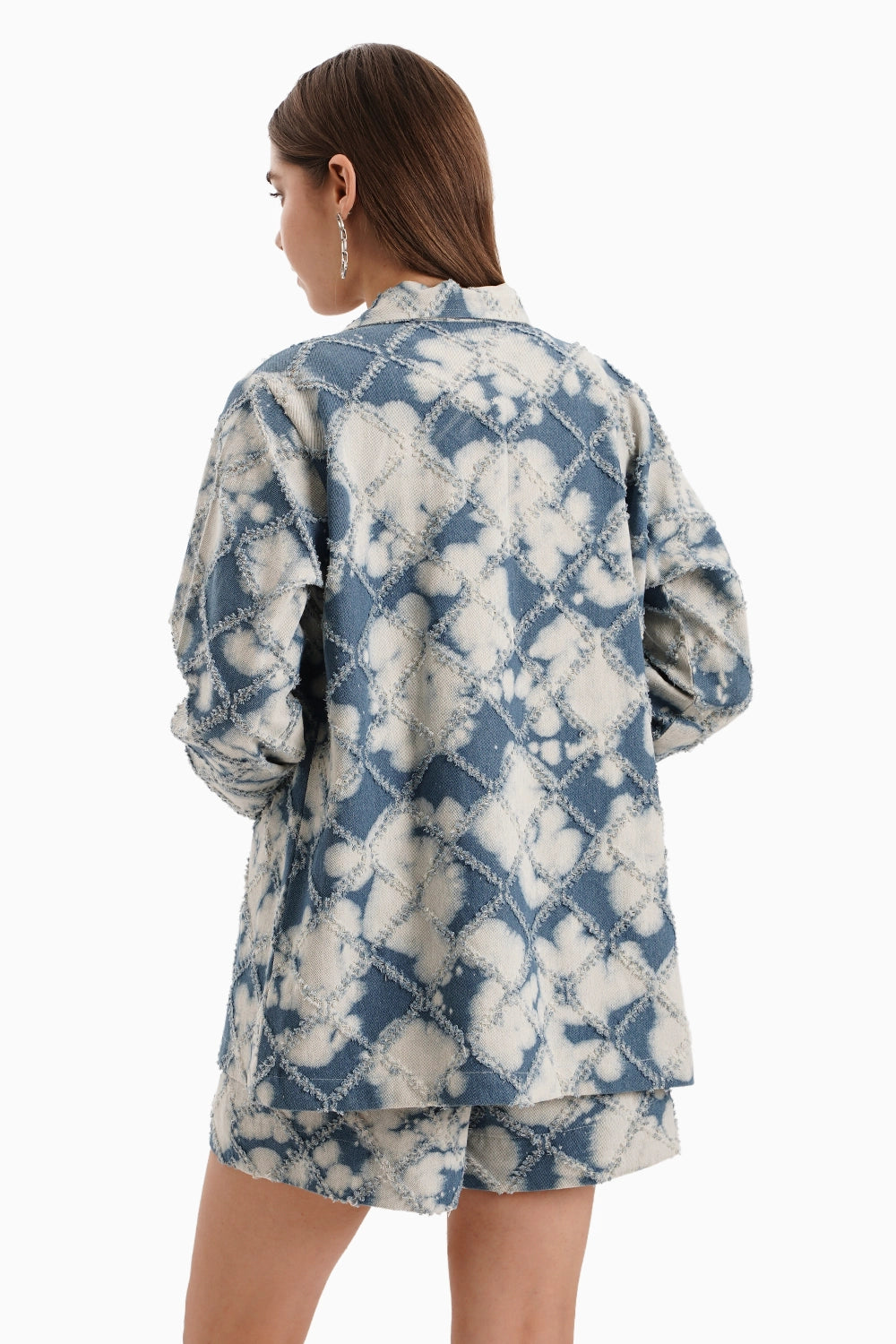 Denim Cloud Shacket Set