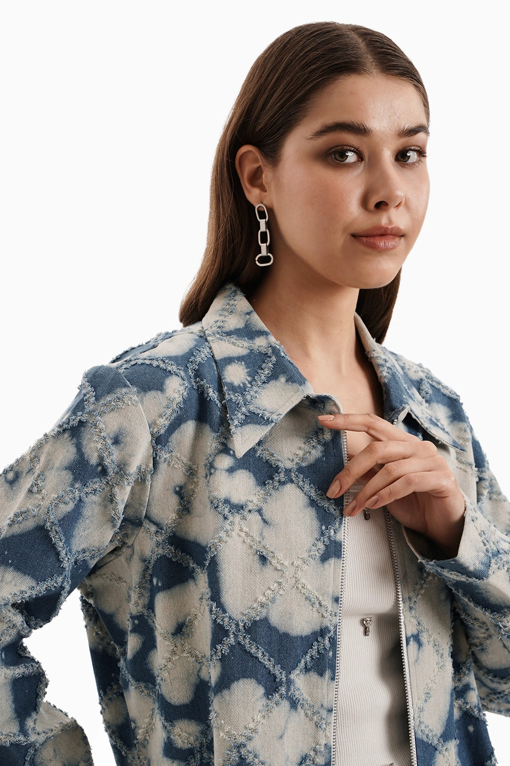 Denim Cloud Shacket Set