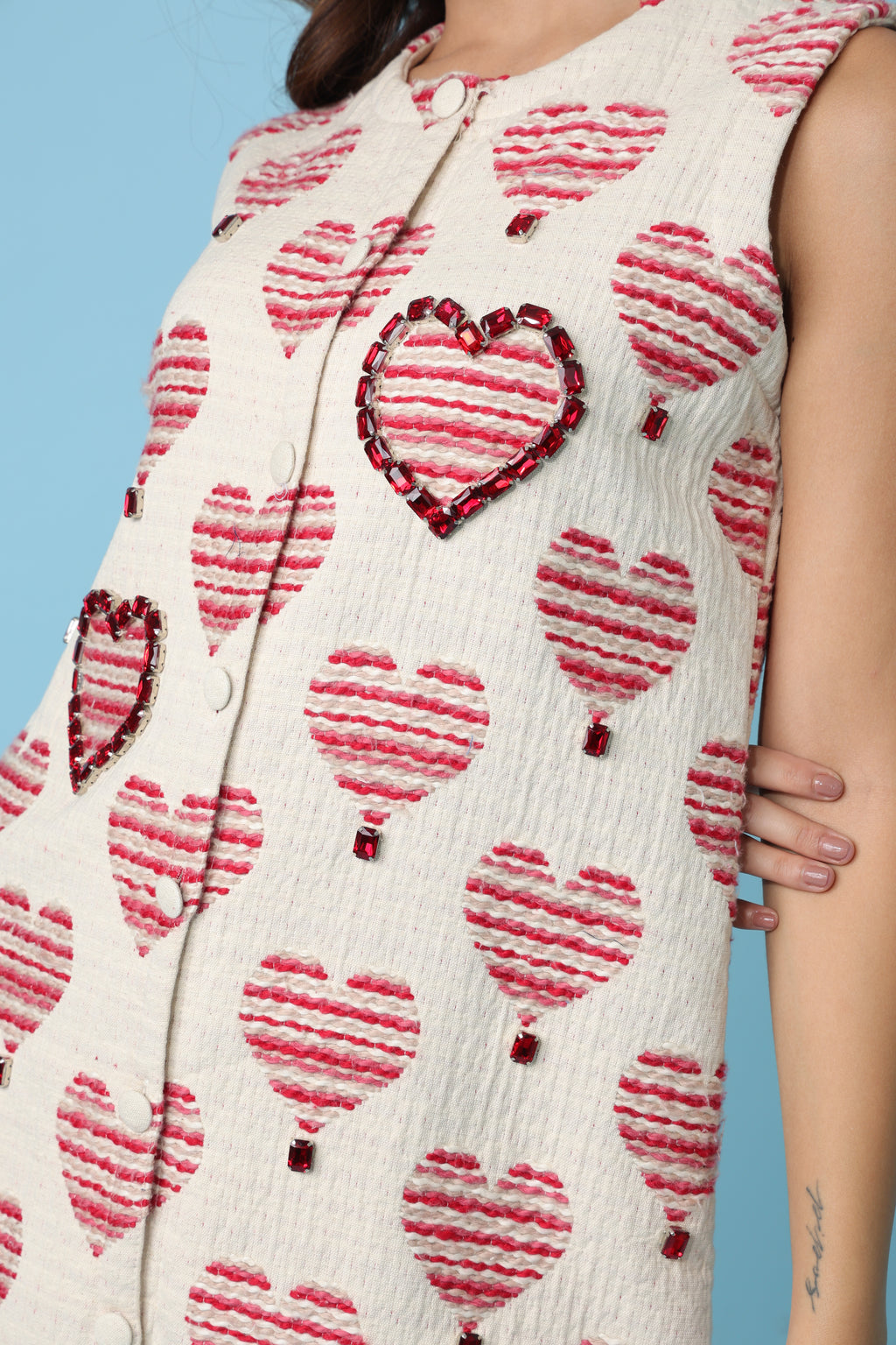 Heart Jacquard