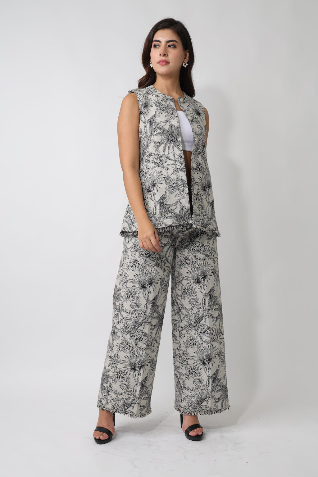 Black Jungle Jacquard Jacket