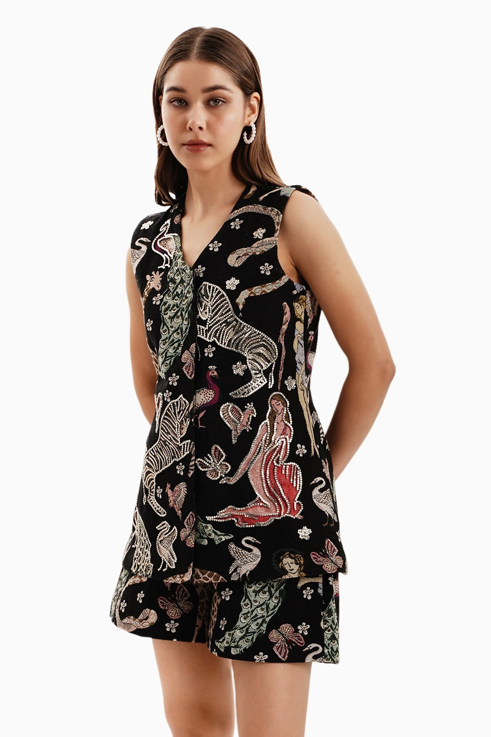 Safari Jungle Jacquard Jacket and Shorts