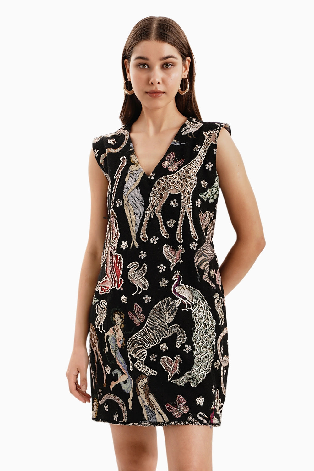 Safari Jungle Jacquard Dress