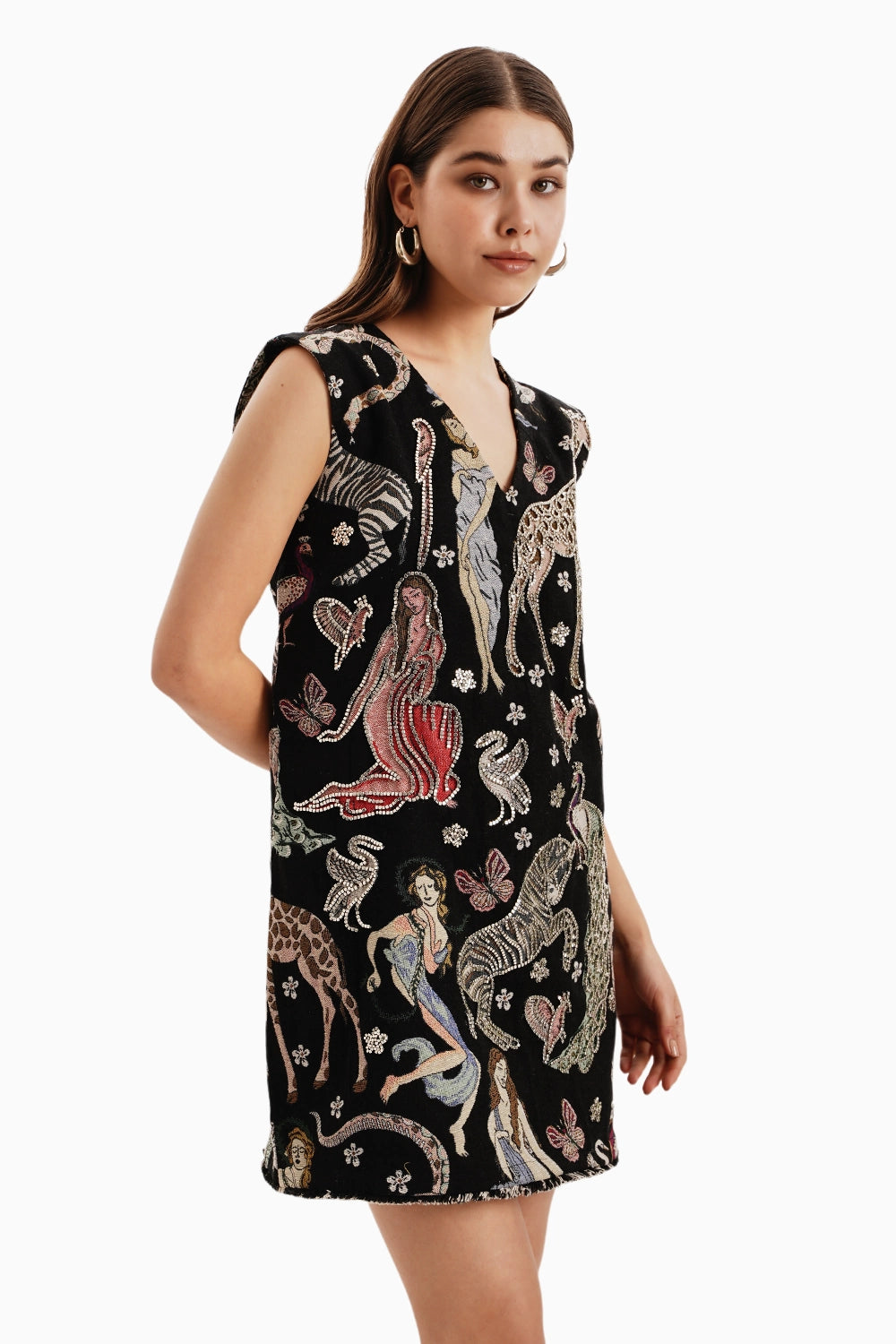 Safari Jungle Jacquard Dress