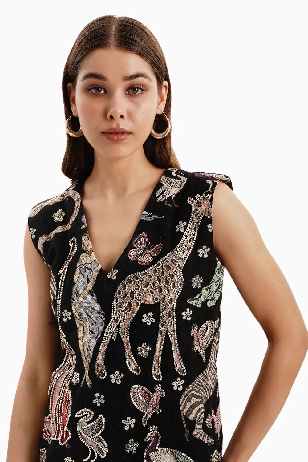 Safari Jungle Jacquard Dress