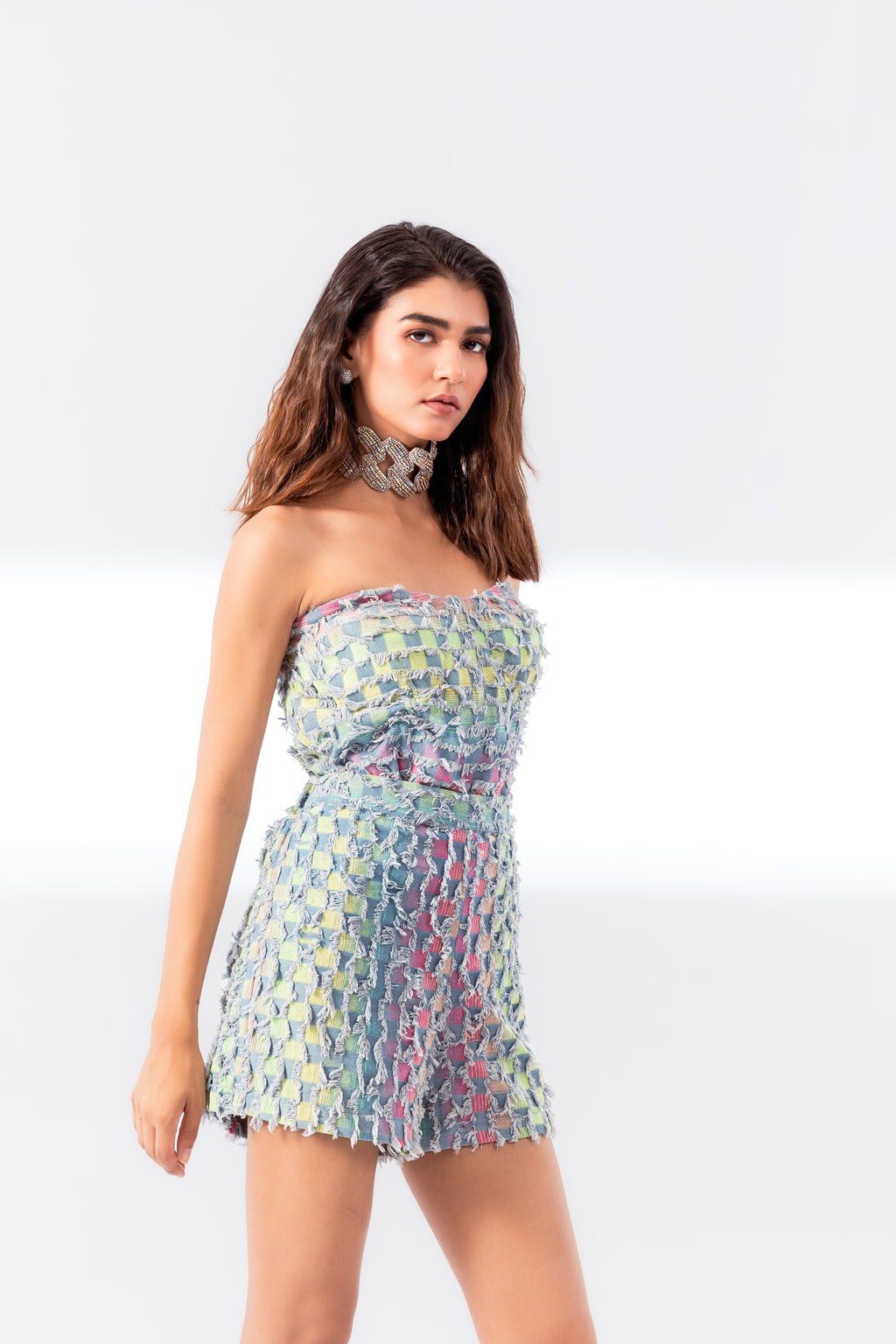 Denim Multi Check Set