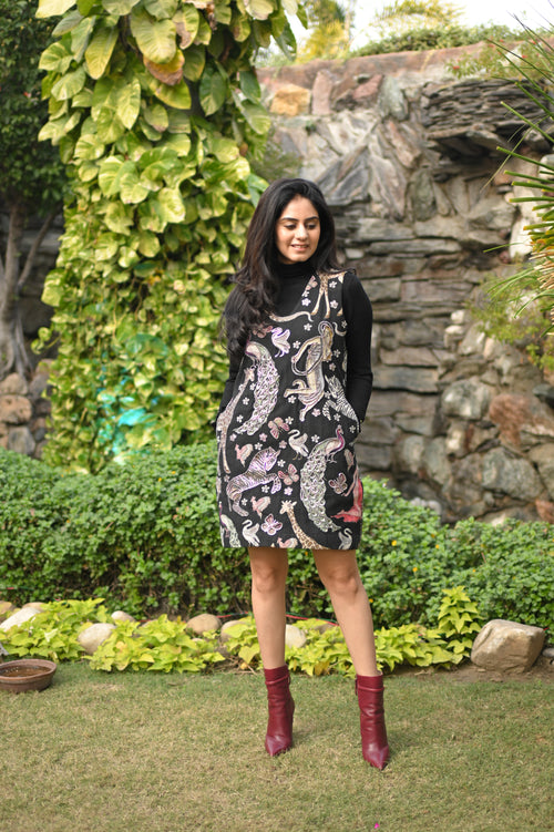Animal Jacquard Dress